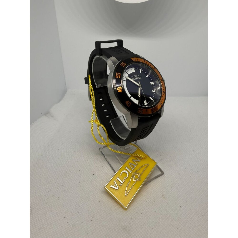 Invicta Mens Analog Watch With Black Silicone Strap & Stainless Steel Case - Picture 7 of 11